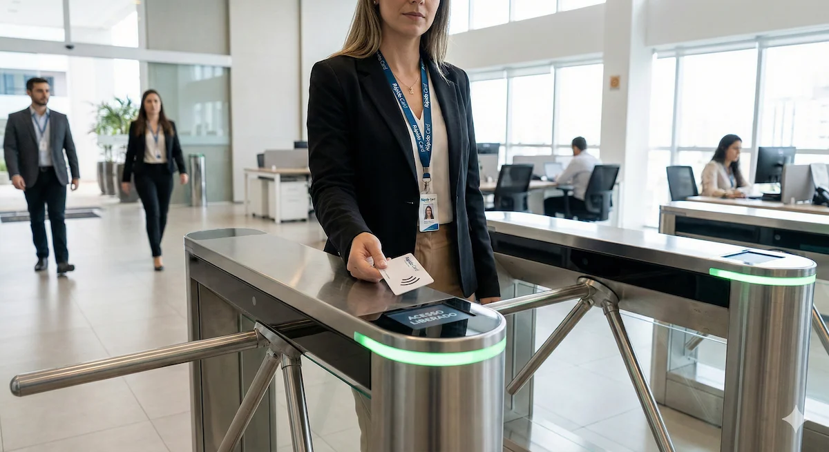 Cartão RFID Mifare 1k de aproximação para controle de acesso e catracas eletrônicas